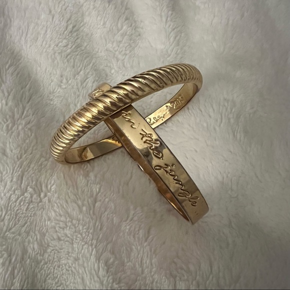 Lilly Pulitzer Gold Bangles Set “In The Jungle” - Picture 13 of 15